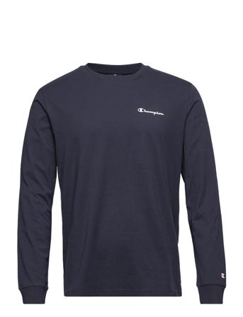 Long Sleeve Crewneck T-Shirt T-shirts Long-sleeved Blå Champion
