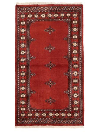 Pakistan Bokhara 2Ply Teppe 94X166 Mørk Rød/Svart Ull, Pakistan