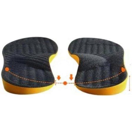 Supinasjonssåler for Over Supinasjon & Fotjustering Ortopediske Innleggssåler for Menn og Kvinner Korrigerende Fotbuestøtte for Supinasjonslindring [