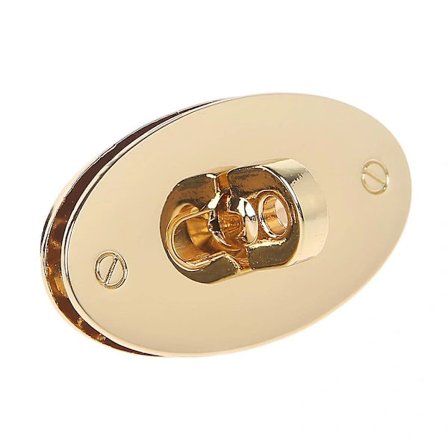 Ovalt drejelås taske til etui fangst spænde lås til håndtasker tilbehør DIY Cra