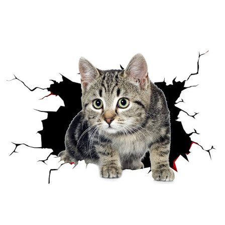 Kreativ katt hund toalett badekar kjøleskap vegg klistremerke stue