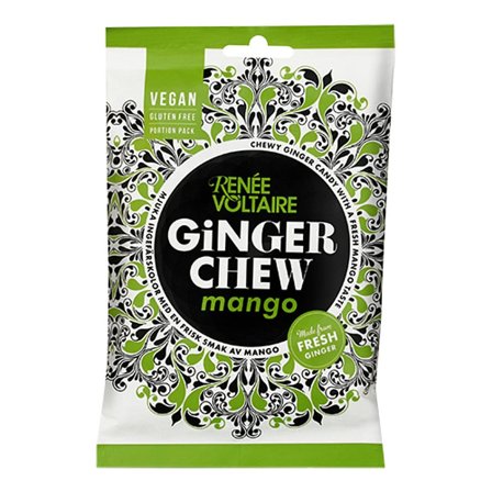 Renée Voltaire Ginger Chews Mango 120 g, Helse & Madvarer, Tørret Frugt & Nødder, Tørret Frugt