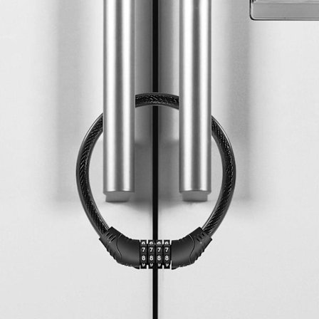 Kylskåpslås, Uppgraderat 4-siffrigt kylskåpslås för franska dörrar, skåplås cykellås, enkelt att ställa in och använda