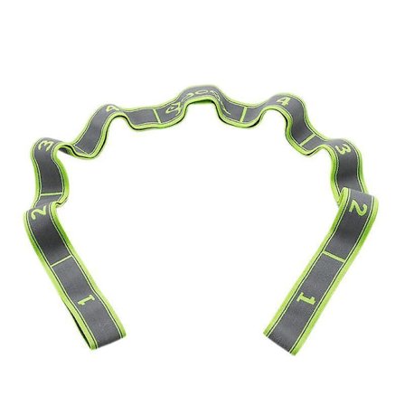 Yoga Stretch Band Fitness Rally Band Resistance Band Elastic Band Digital Stretch Band (nine Grids - Green)