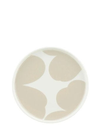 Marimekko Home Iso Unikko Plate 20 Cm - White - Ø 20 CM
