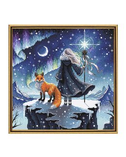 Stickpackung Bild Aurora – die Trollfrau und ihr Fuchs