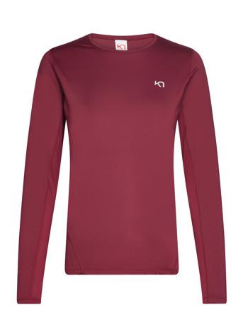 Nora 2.0 Long Sleeve T-shirts & Tops Long-sleeved Burgunder Kari Traa*Betinget Tilbud