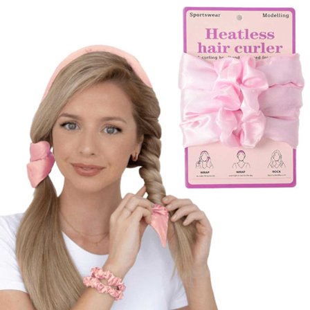 Myk varmeløs curling tongs kunst silke - mildt krøllete hår uten varme - hår curler