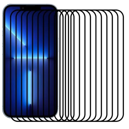 [10-Pack Bulk] iPhone 13 Pro Max/14 Plus Härdat Glas Skärmskydd