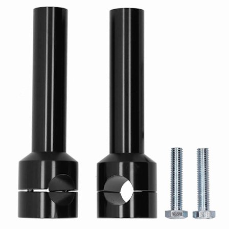 2kpl 25mm Ohjaustangon Korotuspalat Kiinnityspuristinadapterisarja Alumiiniseos Moottoripyörän Muokkaus Musta