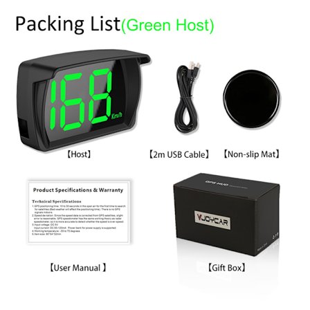 Nyeste GPS Skin Digitalt Speedometer Plug and Play Alle Biler Stor Skrift Kmh Mph Biltilbehør null