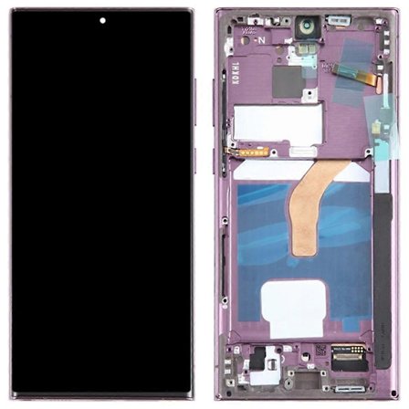 Til Samsung Galaxy S22 Ultra 5G S908 Grade C LCD-skærm og digitizer-enhed + rammedel (TFT) (W