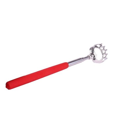 Ryggskrape i rustfritt stål med teleskopfunksjon