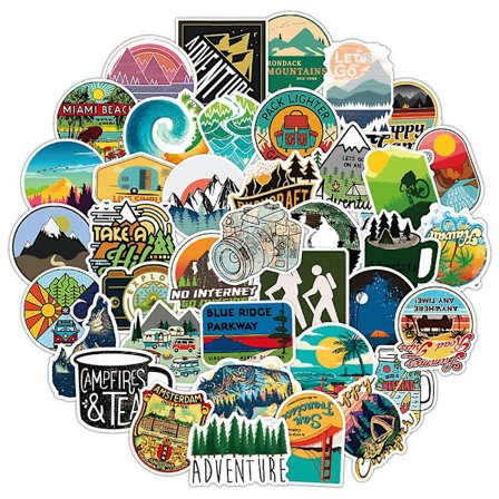 Tarrat 50 kpl Ulkoiluseikkailu Vaellus Maamerkki Matkailu Esteettiset Lahjat Matkailun Ystäville Sopii Pyörään Auton Puskuriin Matkatavaroihin 