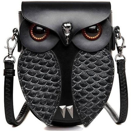 Axelväska Crossbody Väska Uggla Design Satchel Nitar Dekoration Högtidsfest Present