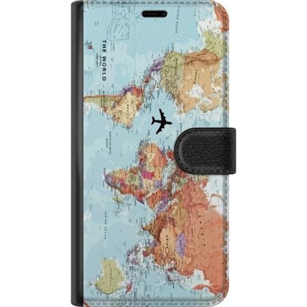 Samsung Galaxy S24 FE Lompakkokotelo Maailmankartta