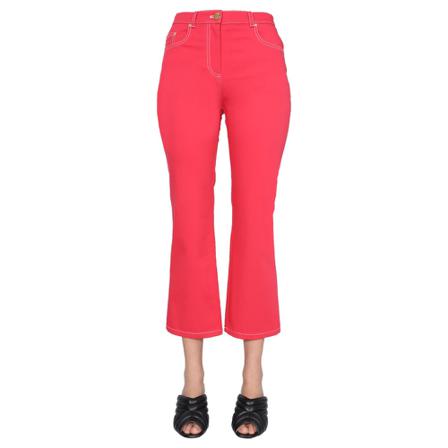 Boutique Moschino - Flare Jeans - Röd - Dam - Storlek: 2xs, Dam, Storlek: 2XS