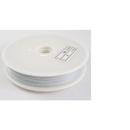 1 rulle 50 mt. Vit Smyketråd i Stål "Tiger tail " 0,45 mm. Ø