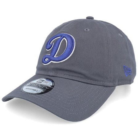 New Era - MLB Grey unconstructed Czapka Z Daszkiem - Los Angeles Dodgers MLB Core Classic 9TWENTY Grey Dad Cap @ Hatstore