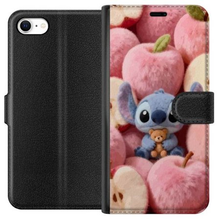 Yhteensopiva Lompakkokotelo Apple iPhone 6 Stitch vaaleanpunaisten pörröisten omenoiden joukossa, joissa on teddy ja söpö kawaii-esteettisyys