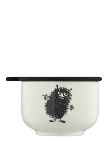 The Moomins Small Cotton Jar/Cottonsticks Home Decoration Bathroom Interior Toothbrush Holder Hvit Moomin*Betinget Tilbud