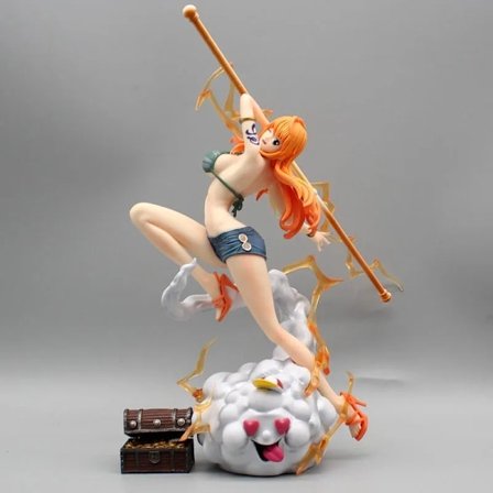 Nami Anime Figur 29cm PVC Staty Modell Kompatibel med Popmax[ZHE] 29cm Kort Nami