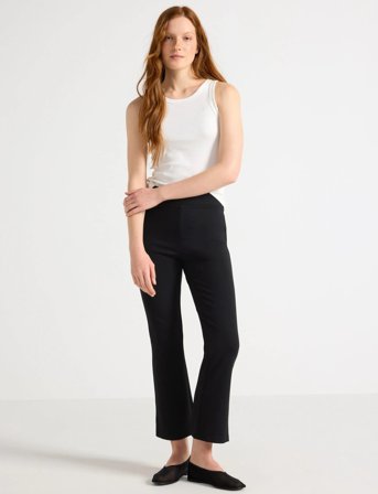 Lindex Trousers Alva Kick Flare - Black - XS