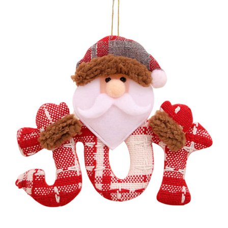 Julgranshänge Bokstav Joy Tygdockor Tomte Rensa Snögubbe Björnhängande Ornament (Tomte)