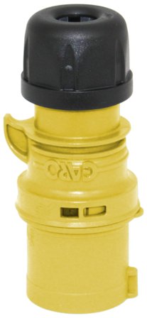Garo P 332-4 S Stickpropp IP44, 4-polig, 32A Gul, 4 h, Anslutningsdon & kablar