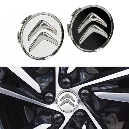 4-pak - Citroën Centerkapsler / Hjulkapsel Emblemer - B