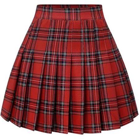 Plisseret nederdel til kvinder, kort høj talje, tennisnederdel, skoleuniformsnederdel