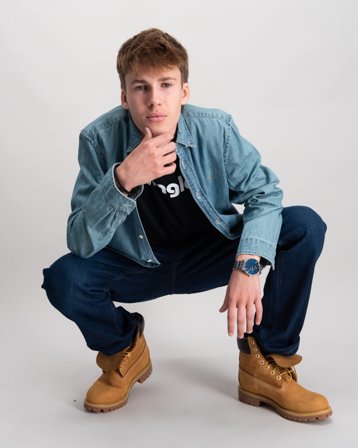 Wrangler Greensboro Regular Straight Jean Niebieski Jeansy Chłopiec - Kids Brand Store