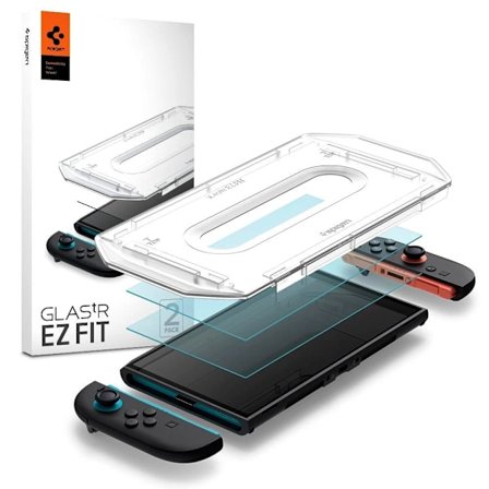 Spigen Nintendo Switch 2 Skærmbeskytter GLAS.tR EZ Fit 2-pak