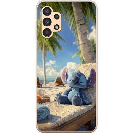 Kompatibelt Mobildeksel til Samsung Samsung Galaxy A13 Disney Stitch klemmer skilpadde tropisk strand