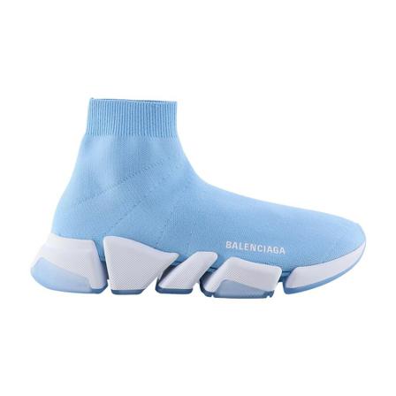 Balenciaga, High Top Sneakers Blauw, Dames, Maat:40 EU