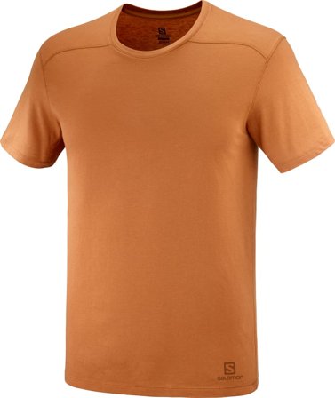 Salomon Men's Essential Solid Men short-sleeved sweaters Orange XL