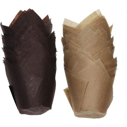 Cupcakeformar, 100 st Mini Tulpan Cupcakeformar Papper Muffin Bakform