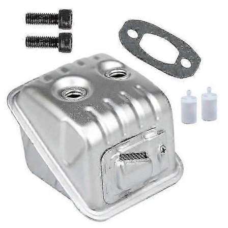 Udstødningslyddæmper Assy Kit med skruer Kompatibel Husqvarna 445 450 445E 450E Erstat 544147702 525862101 537437901