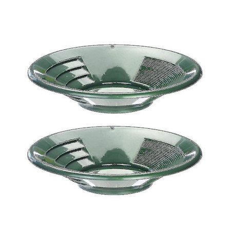 2 stk Plast Gullpanne, Gruvepanne, Dredging og Prospekteringsverktøy for Elv, Vask Gullpanneutstyr