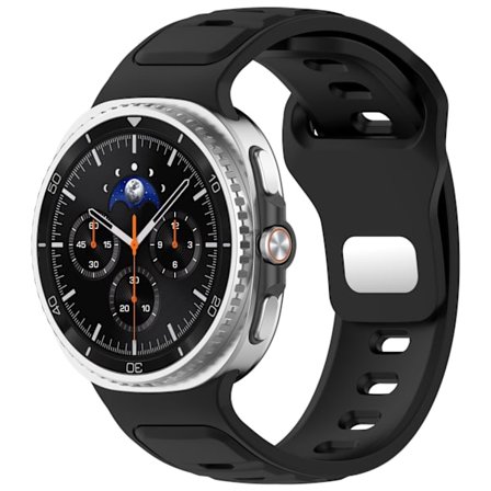 Ranneke Samsung Galaxy Watch 8 / Watch 8 Classic -kelloon, yksivärinen (musta)