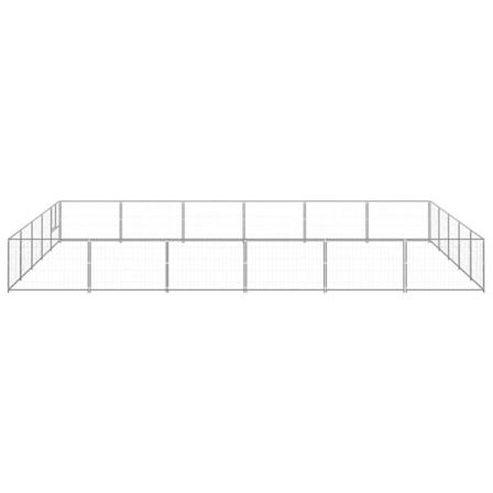 Vidaxl Hundgård Silver 30 M² Stål Silver