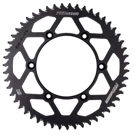 Tandwiel Achter Proworks Aluminium Zwart - Suzuki RM-Z 250 2007-2026