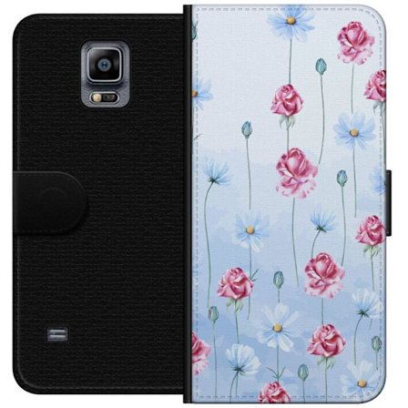 Yhteensopiva Lompakkokotelo Samsung Galaxy Note 4 Petal Reverie Sky Blue