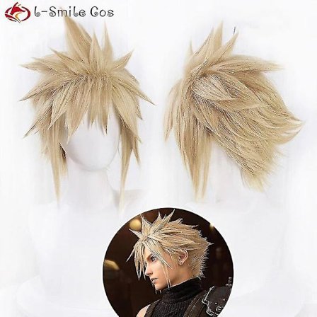 Game Ffvii Final Fantasy Cloud Strife Cosplay Paryk Final Fantasy Kort Linned