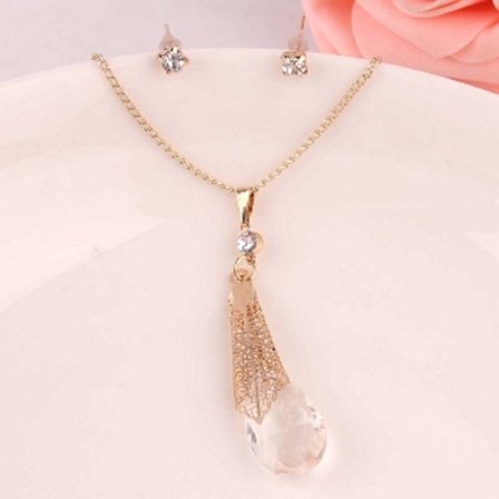 18K Guldfyllda Guld Filled gulddoublé SET CZ