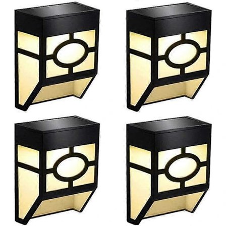 4-pak solcellelamper til haven, udendørs solcellelamper