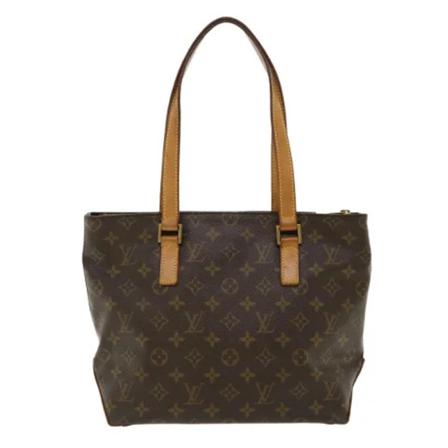 Louis Vuitton Vintage Pre-owned Cabas Piano Monogram Tote Taske Brun, Dame Vintage Tasker, Størrelse: ONE Size