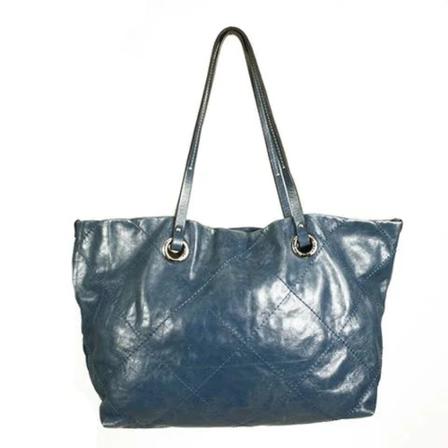 Moncler Pre-owned Pre-ownedLeathershoulder-Tass , Blauw , Dames , Maat: ONE Size Vintage Tassen