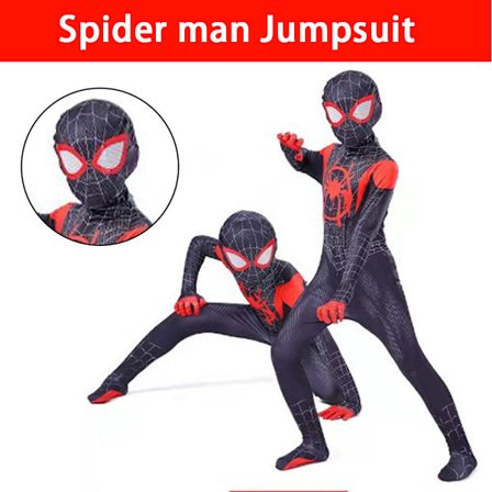 Kids Spiderman Superhero Jumpsuit Bodysuit Cosplay Kläder