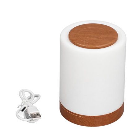 Touch Natlampe USB Genopladelig RGB Farveskiftende LED Ambient Lampe til Soveværelse og Camping